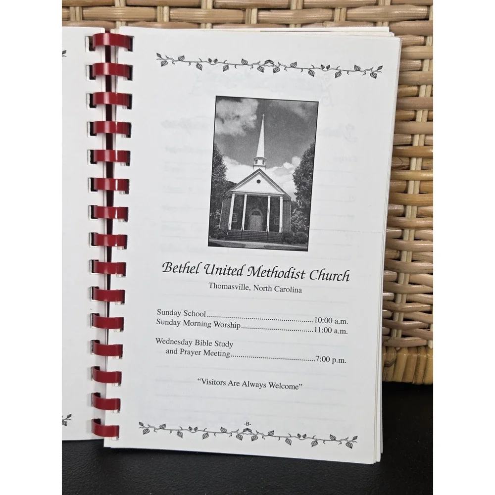 Bethel United Methodist Church Thomasville NC Cookbook 2002 North‎ Carolina